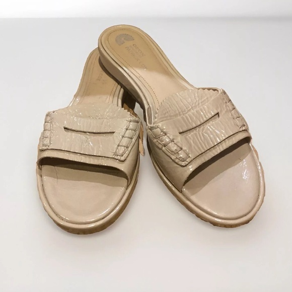 Geox Patrick Cox design cream patent leather sandals size 9 - Picture 4 of 11